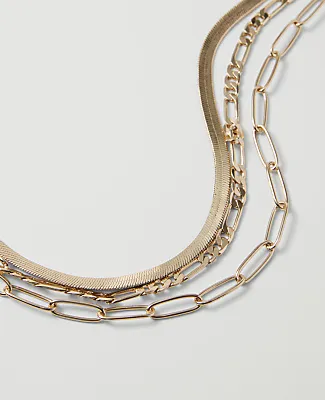 Ann Taylor Layered Mix Chain Necklace sold by Ann Taylor product image thumbnail 2