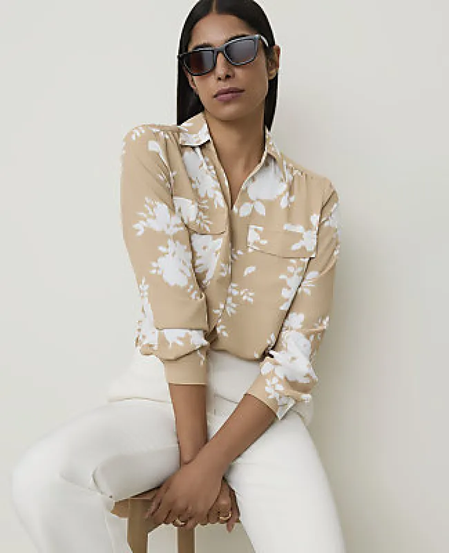 Ann Taylor Floral Camp Shirt made by Ann Taylor