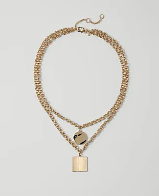 Ann Taylor Layered Pendant Necklace sold by Ann Taylor