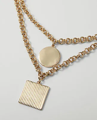 Ann Taylor Layered Pendant Necklace sold by Ann Taylor product image thumbnail 2