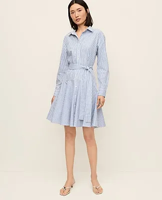Ann Taylor Petite Striped Shirtdress sold by Ann Taylor