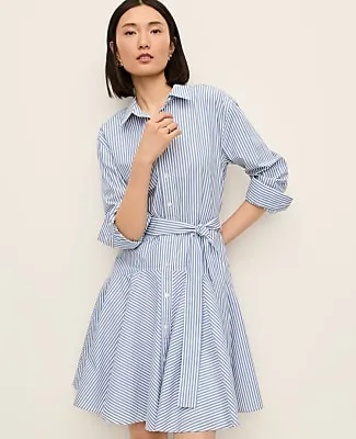 Ann Taylor Petite Striped Shirtdress sold by Ann Taylor product image thumbnail 3