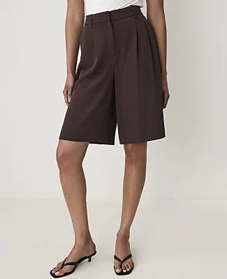 Ann Taylor Petite Pleated Bermuda Short sold by Ann Taylor product image thumbnail 2