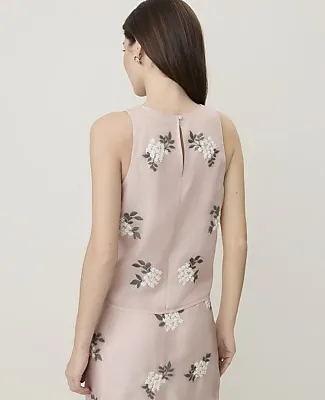 Ann Taylor Sequin Embellished Top in Organza sold by Ann Taylor product image thumbnail 2
