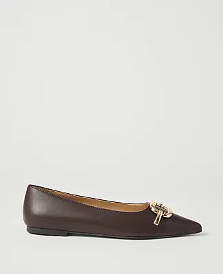 Ann Taylor Leather Buckle Flat sold by Ann Taylor