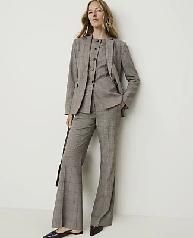 Ann Taylor The Flare Trouser in Plaid made by Ann Taylor