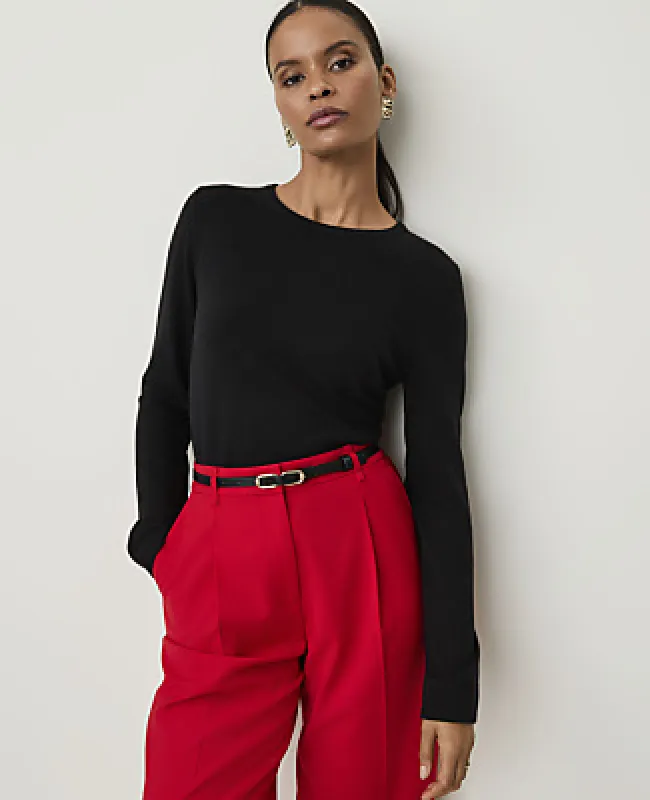 Ann Taylor Crew Neck Sweater made by Ann Taylor
