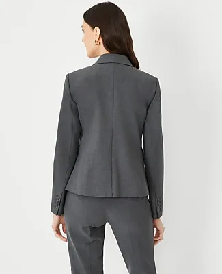 Ann Taylor The Notched Single Button Blazer in Seasonless Stretch sold by Ann Taylor product image thumbnail 2