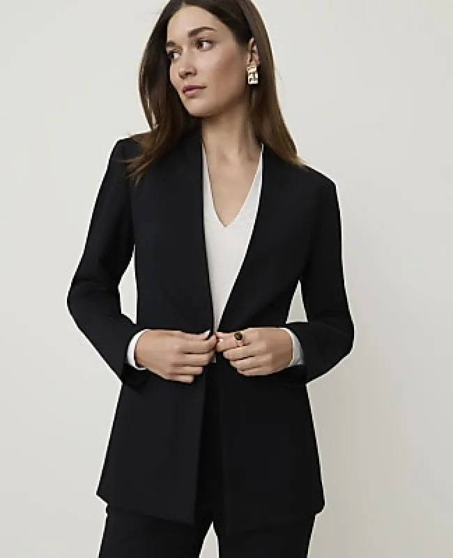 Ann Taylor The Collarless Blazer in Ponte made by Ann Taylor