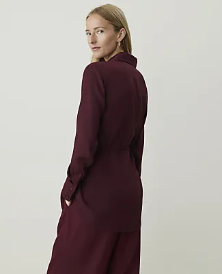 Ann Taylor Tie Waist Tunic Shirt sold by Ann Taylor product image thumbnail 2
