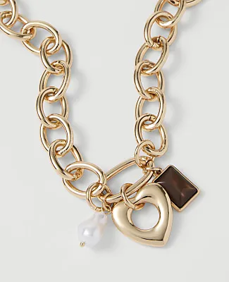 Ann Taylor Heart Charm Necklace sold by Ann Taylor product image thumbnail 2