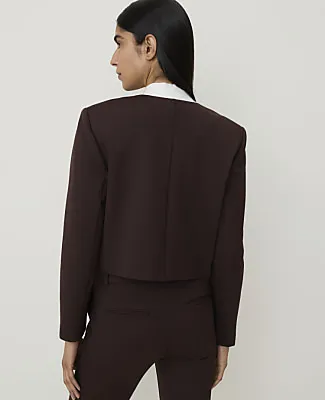 Ann Taylor The Crew Neck Jacket in Ponte sold by Ann Taylor product image thumbnail 2