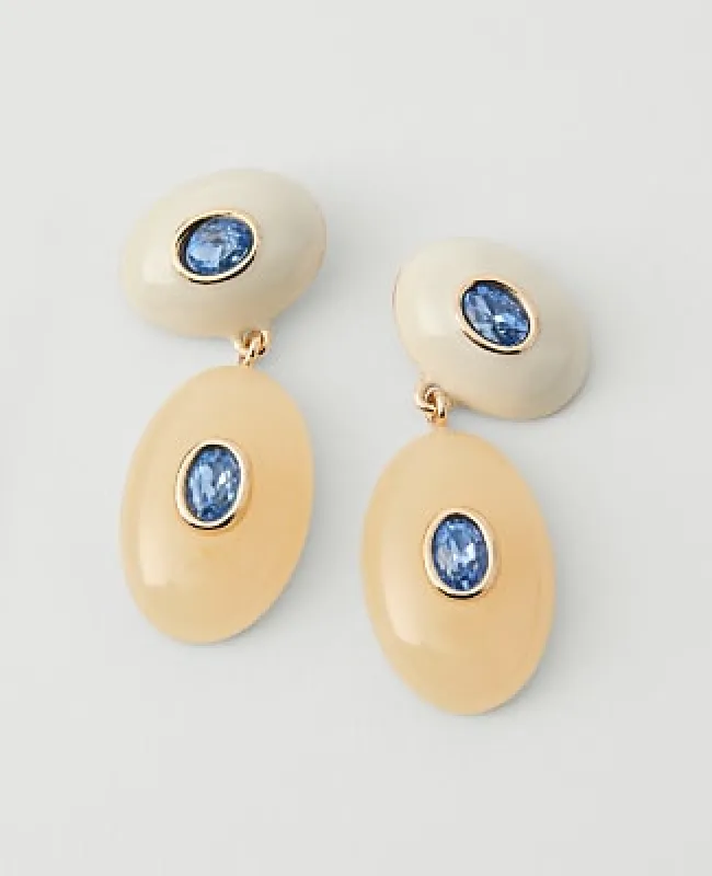 Ann Taylor Double Crystal Drop Earrings made by Ann Taylor