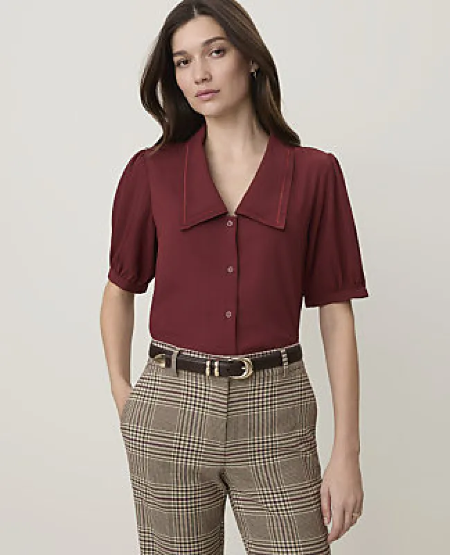 Ann Taylor Puff Sleeve Blouse made by Ann Taylor