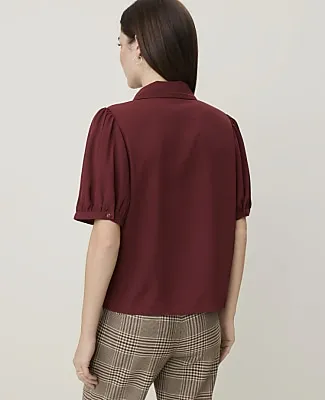 Ann Taylor Puff Sleeve Blouse sold by Ann Taylor product image thumbnail 2