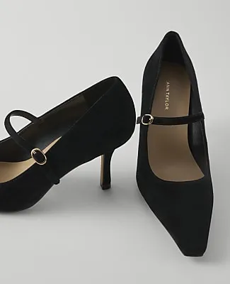 Ann Taylor Suede Mary Jane Pump sold by Ann Taylor product image thumbnail 2