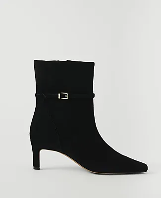 Ann Taylor Suede Skinny Heel Tall Boot sold by Ann Taylor