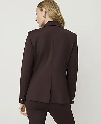 Ann Taylor The Petite Single Button Blazer in Ponte sold by Ann Taylor product image thumbnail 2