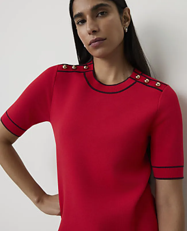 Ann Taylor Sweater Mini Shift Dress made by Ann Taylor