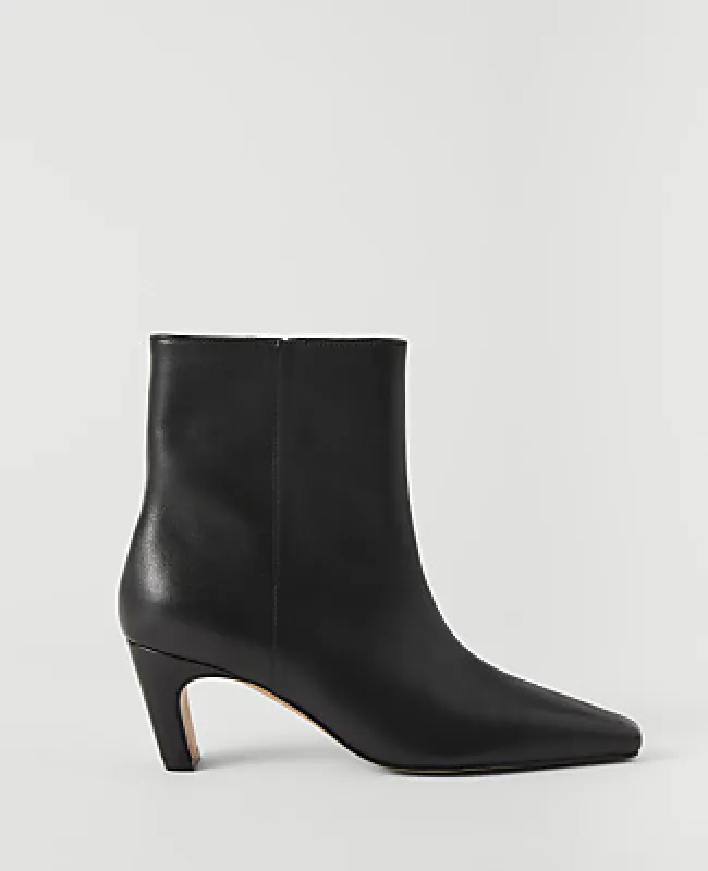 Ann Taylor Leather Skinny Heel Bootie made by Ann Taylor
