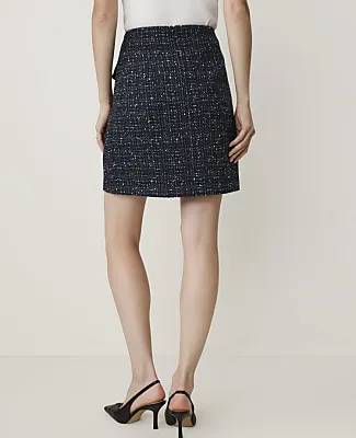 Ann Taylor Patch Pocket A-Line Skirt in Tweed sold by Ann Taylor product image thumbnail 3