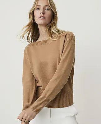 Ann Taylor Petite Boatneck Sweater sold by Ann Taylor