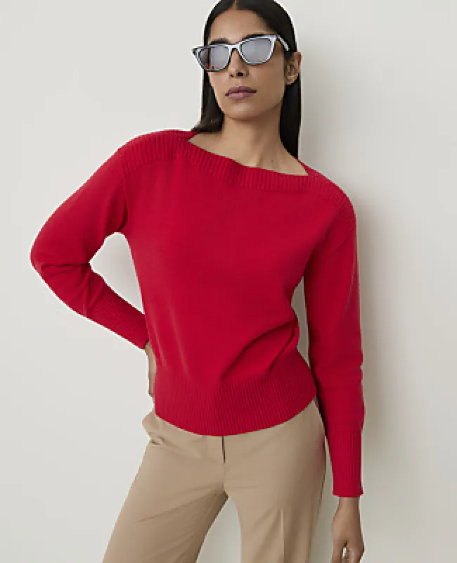 Ann Taylor Petite Boatneck Sweater made by Ann Taylor