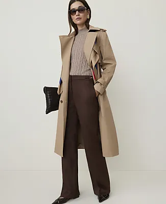 Ann Taylor The Petite Long Belted Trench Coat sold by Ann Taylor product image thumbnail 3