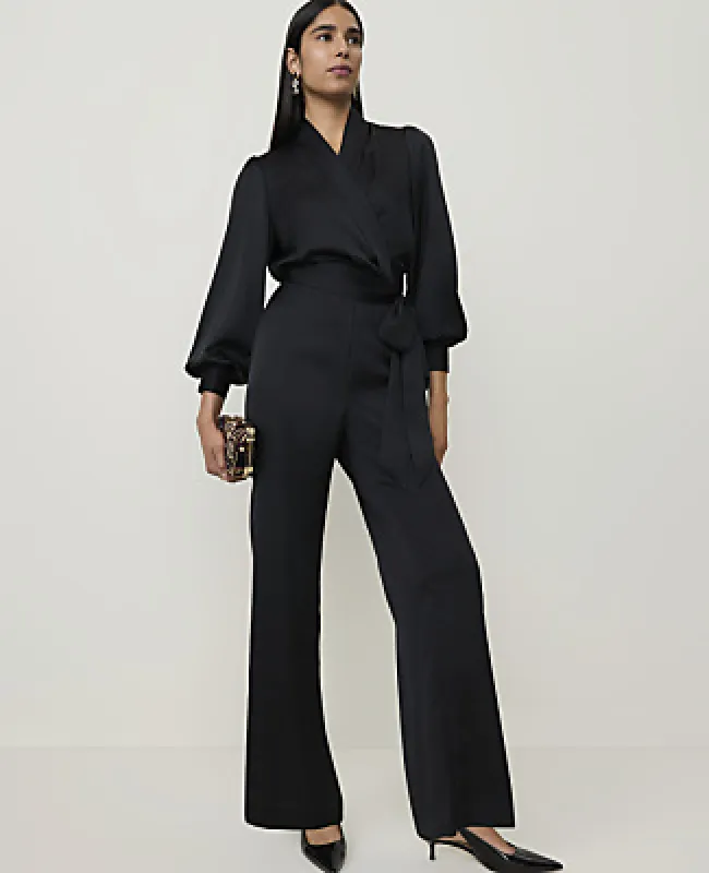 Ann Taylor The Side Zip Pant in Satin made by Ann Taylor