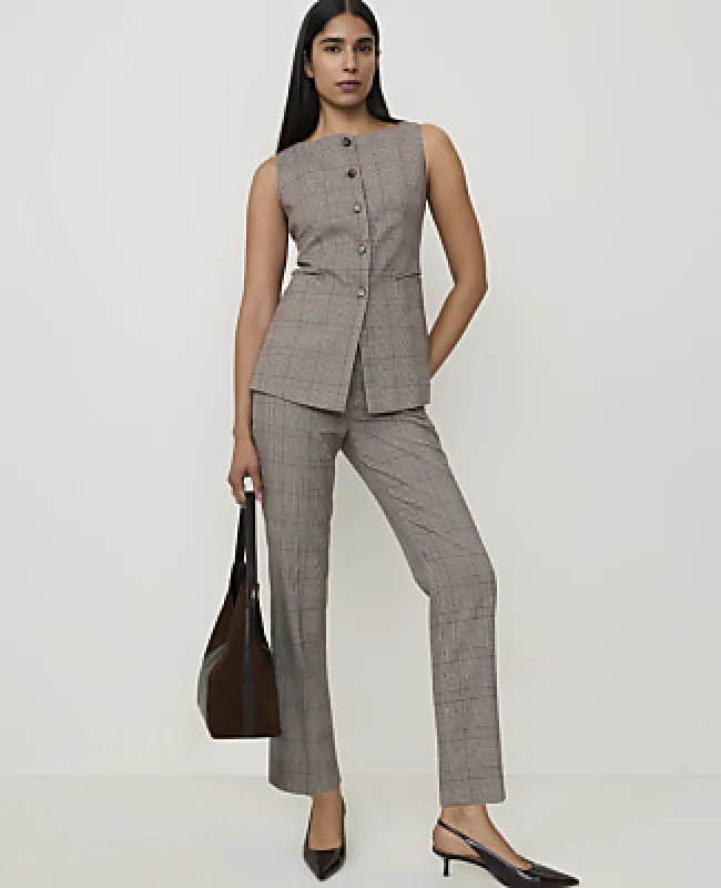 Ann Taylor The Petite Plaid High Rise Everyday Ankle Pant made by Ann Taylor
