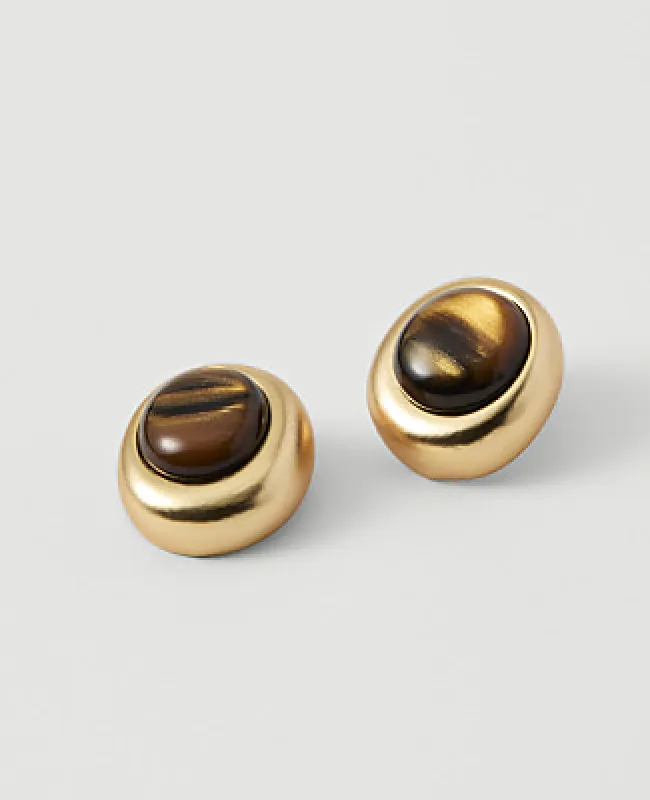 Ann Taylor Round Stone Stud Earrings made by Ann Taylor