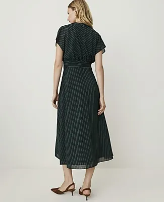 Ann Taylor Striped Midi Flare Dress sold by Ann Taylor product image thumbnail 2