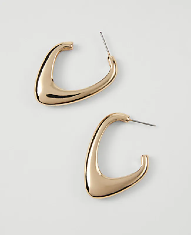 Ann Taylor Sculptural Hoop Earrings made by Ann Taylor