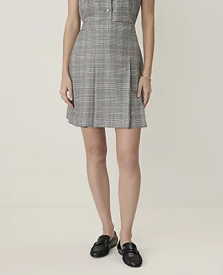 Ann Taylor Petite Plaid Pleated Skirt sold by Ann Taylor product image thumbnail 2