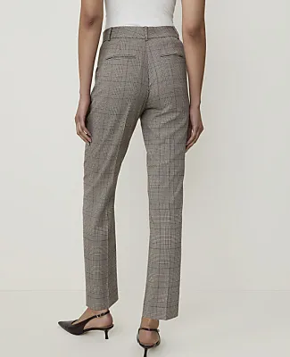 Ann Taylor The Petite Plaid High Rise Everyday Ankle Pant sold by Ann Taylor product image thumbnail 3