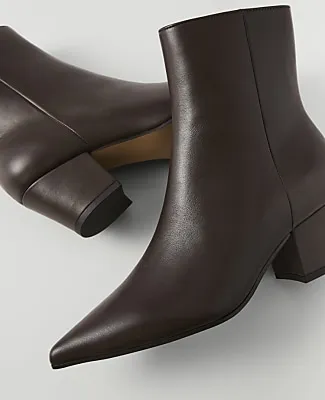 Ann Taylor Leather Tapered Heel Bootie sold by Ann Taylor product image thumbnail 2