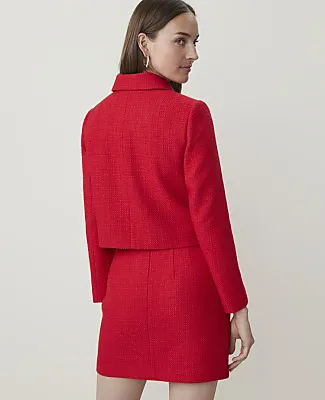 Ann Taylor Collared Jacket in Tweed sold by Ann Taylor product image thumbnail 2