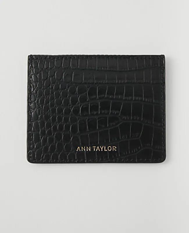 Ann Taylor Weekend Croco Card Case made by Ann Taylor