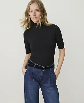 Ann Taylor Mock Neck Top sold by Ann Taylor
