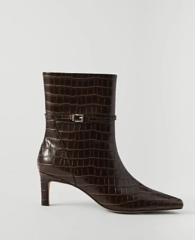 Ann Taylor Croco Skinny Heel Tall Boot made by Ann Taylor