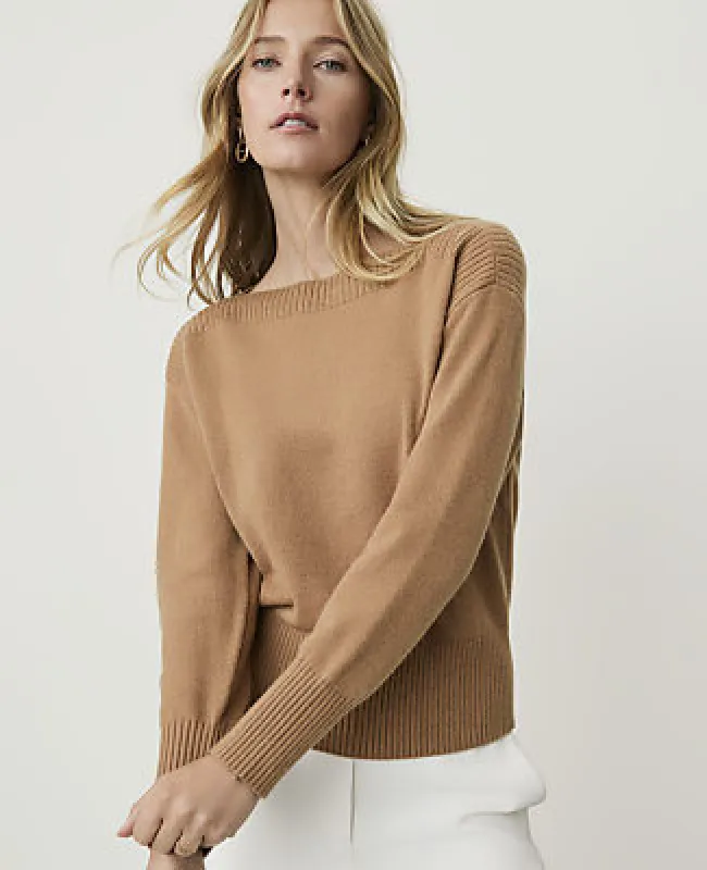 Ann Taylor Boatneck Sweater made by Ann Taylor