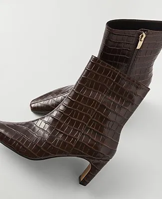 Ann Taylor Croco Skinny Heel Bootie sold by Ann Taylor product image thumbnail 2