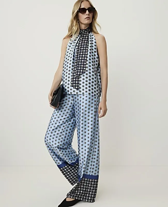 Ann Taylor Geo Print Easy Palazzo Pant made by Ann Taylor