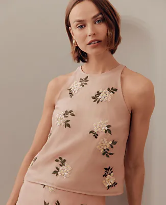 Ann Taylor Sequin Embellished Top in Organza sold by Ann Taylor product image thumbnail 3