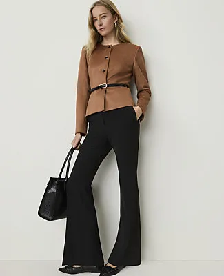 Ann Taylor Faux Suede Peplum Jacket sold by Ann Taylor product image thumbnail 3