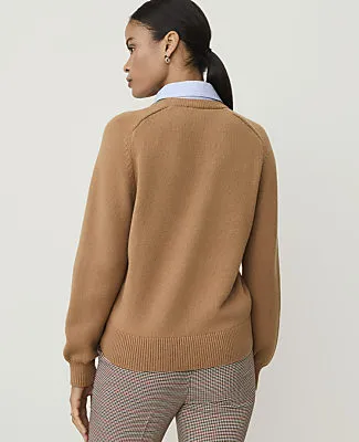 Ann Taylor Petite Collared Mixed Media Sweater sold by Ann Taylor product image thumbnail 2