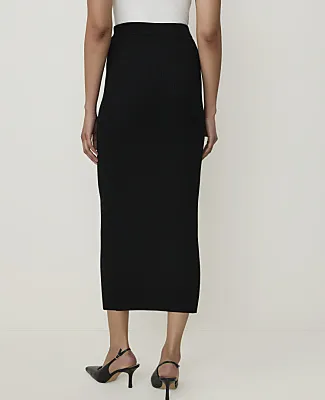 Ann Taylor Petite Ribbed Midi Sweater Skirt sold by Ann Taylor product image thumbnail 3
