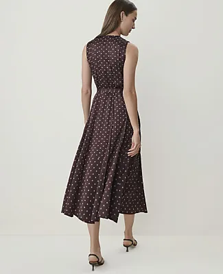 Ann Taylor Petite Geo Print Flare Midi Dress sold by Ann Taylor product image thumbnail 2