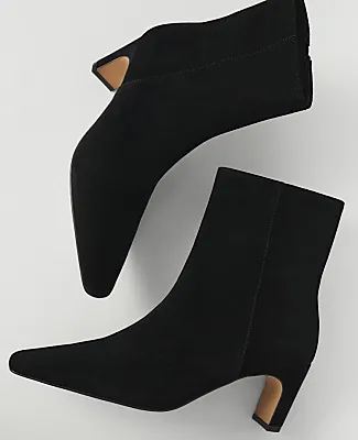 Ann Taylor Suede Skinny Heel Bootie sold by Ann Taylor product image thumbnail 2