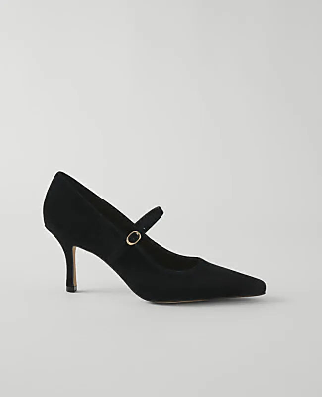 Ann Taylor Suede Mary Jane Pump made by Ann Taylor